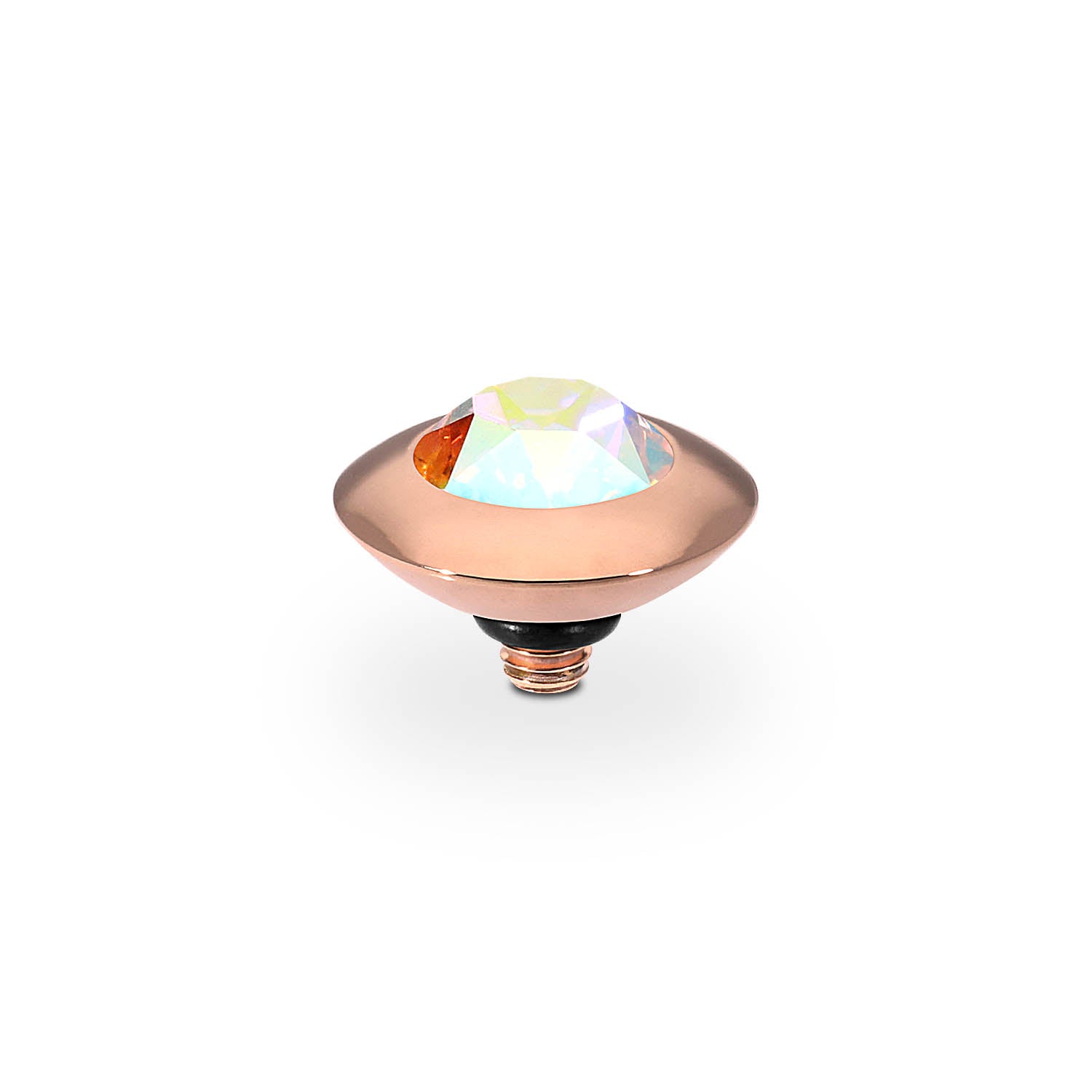 Tondo Top 9 mm - Roségold crystal aurora boreale