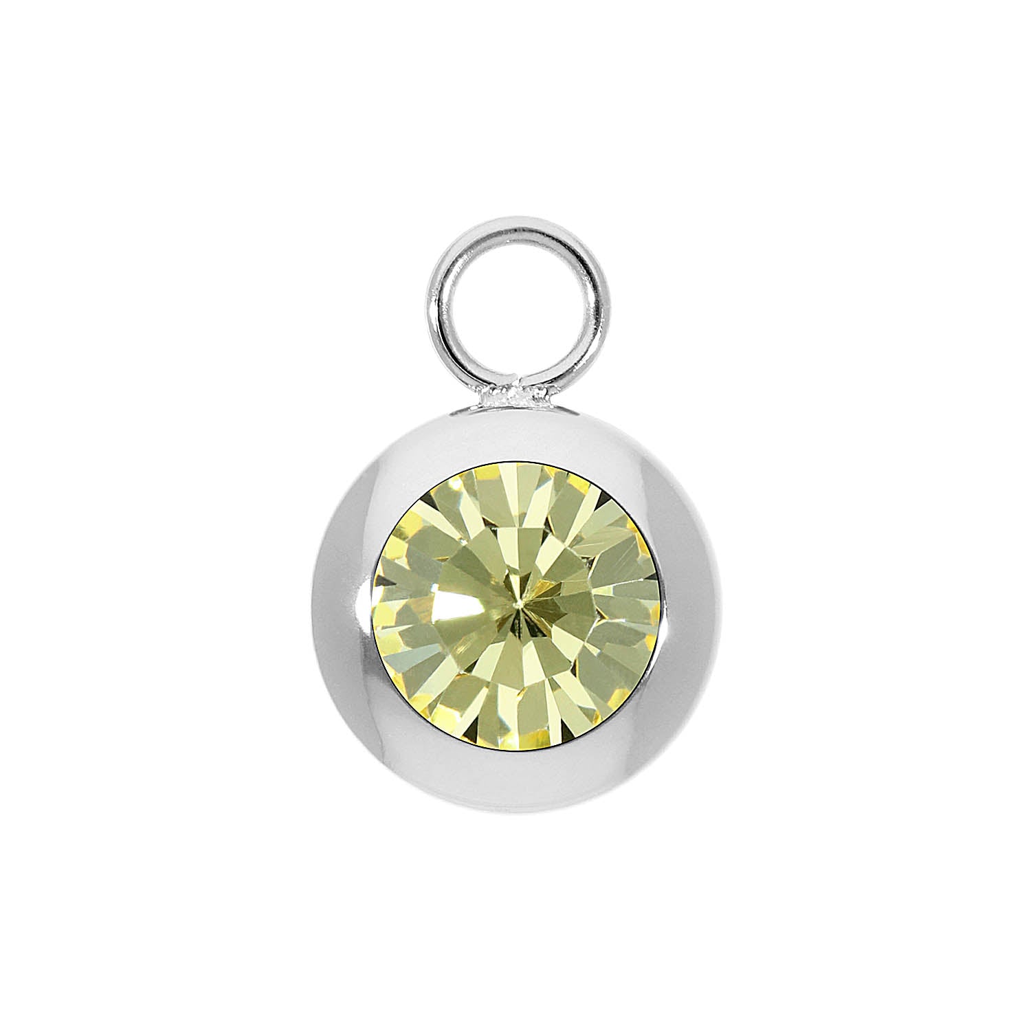 Tondo Charm 13 mm - Silber Jonquil