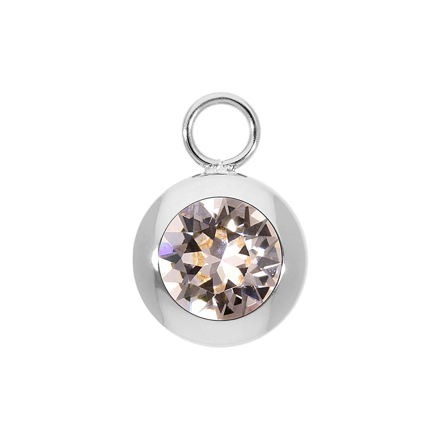 Tondo Charm 13 mm - Silber silk