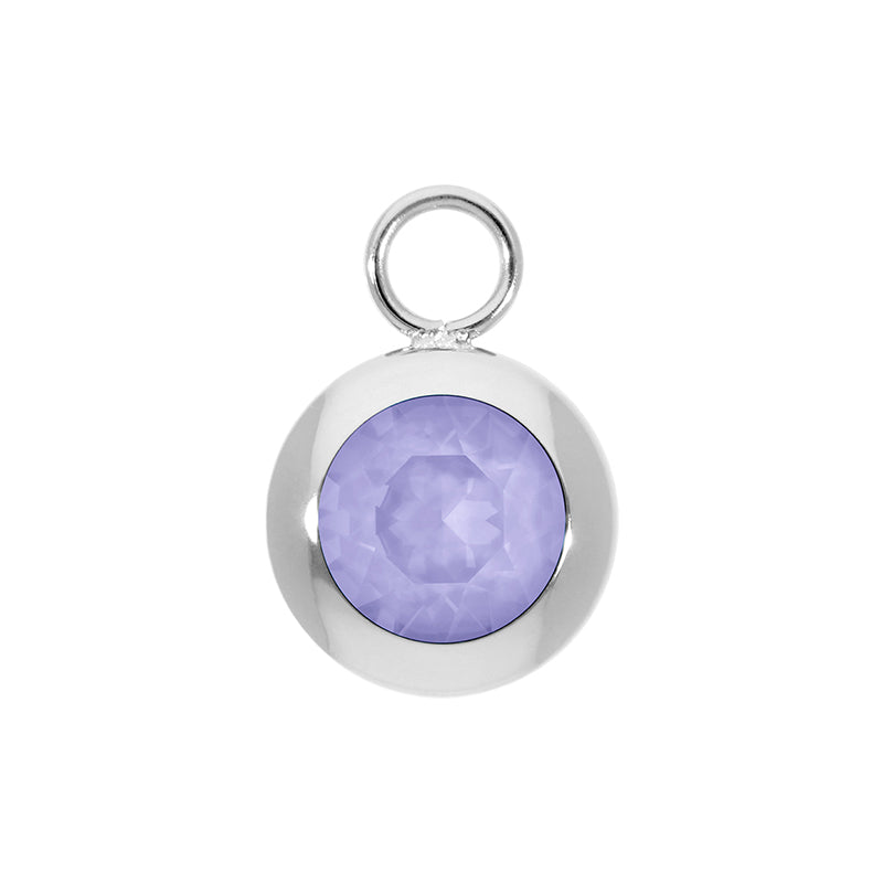 Tondo Charm 13 mm - Silber Crystal Purple Ignite