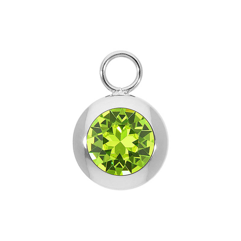 Tondo Charm 13 mm - Silber Citrus Green