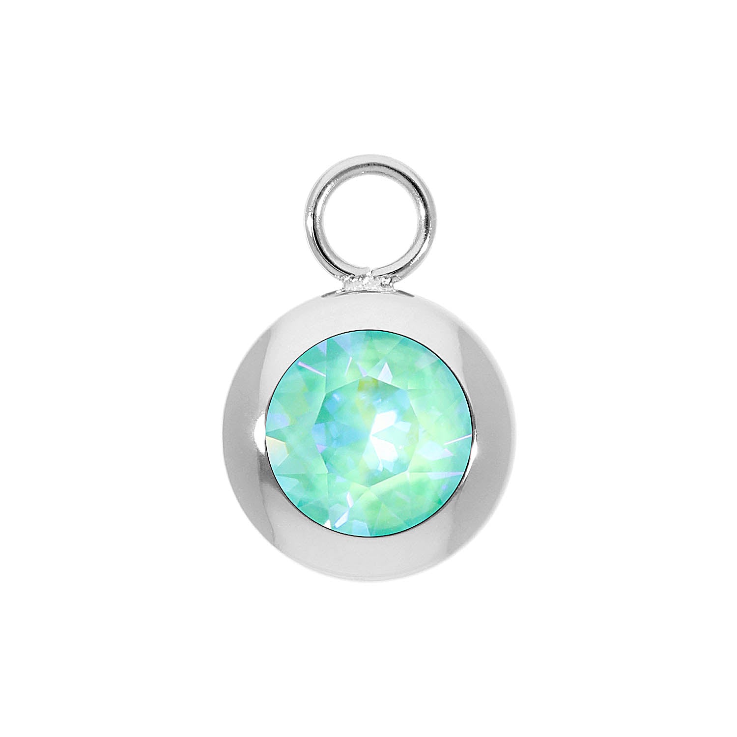 Tondo Charm 13 mm - Silber silky sage delite