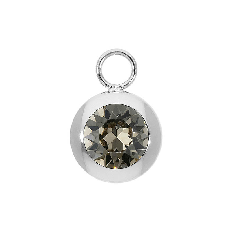 Tondo Charm 13 mm - Silber Greige