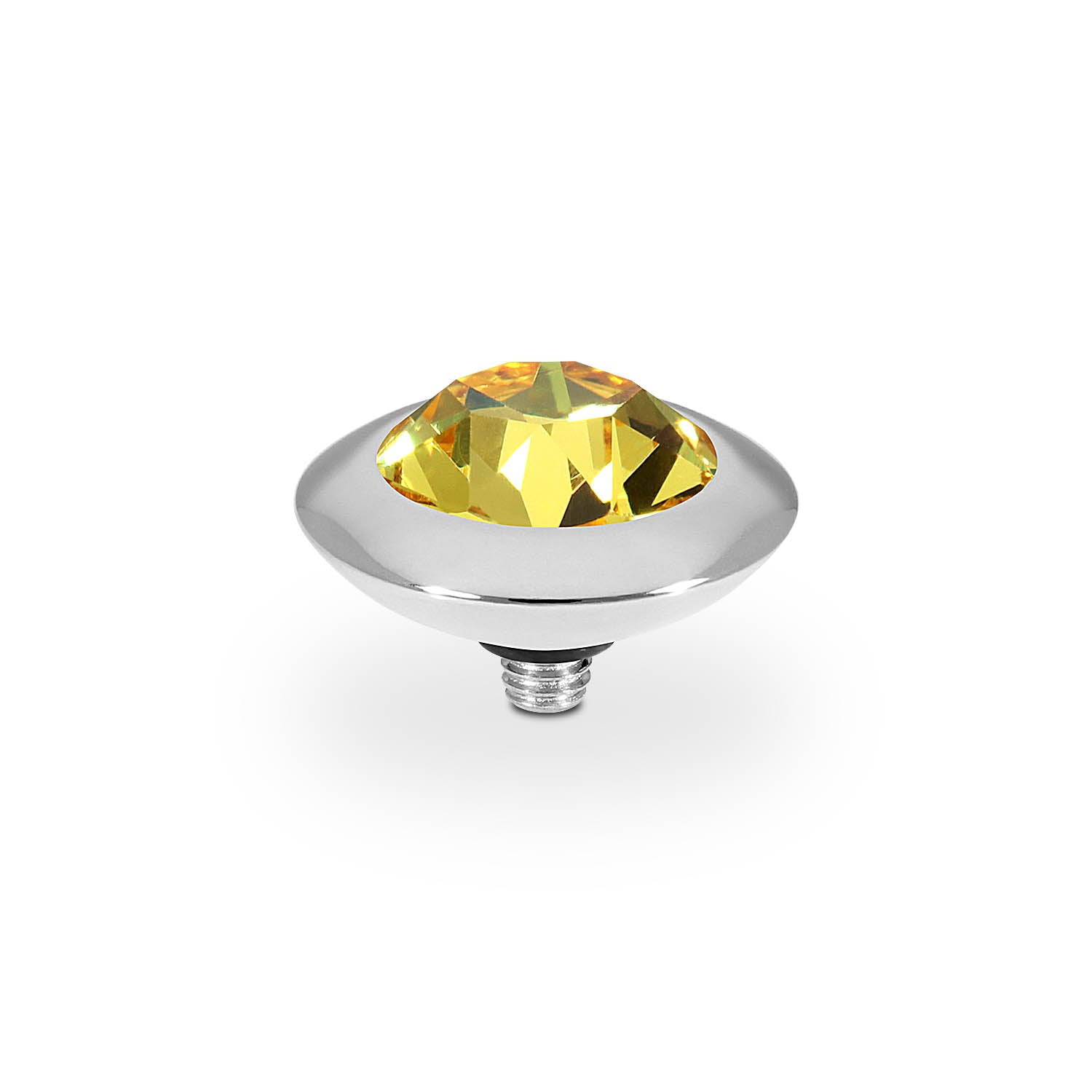Tondo Top 13 mm - Silber light topaz