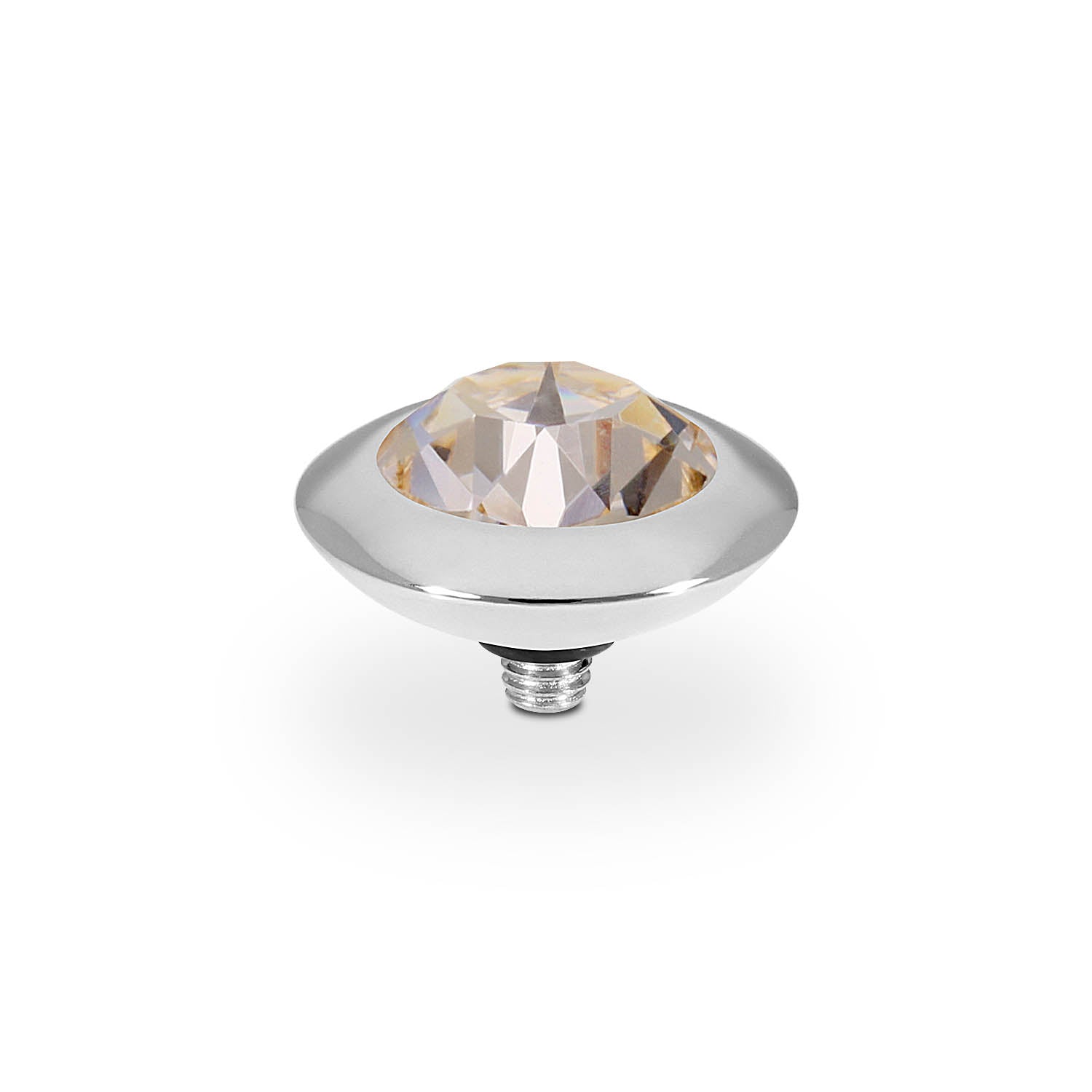 Tondo Top 13 mm - Silber silk