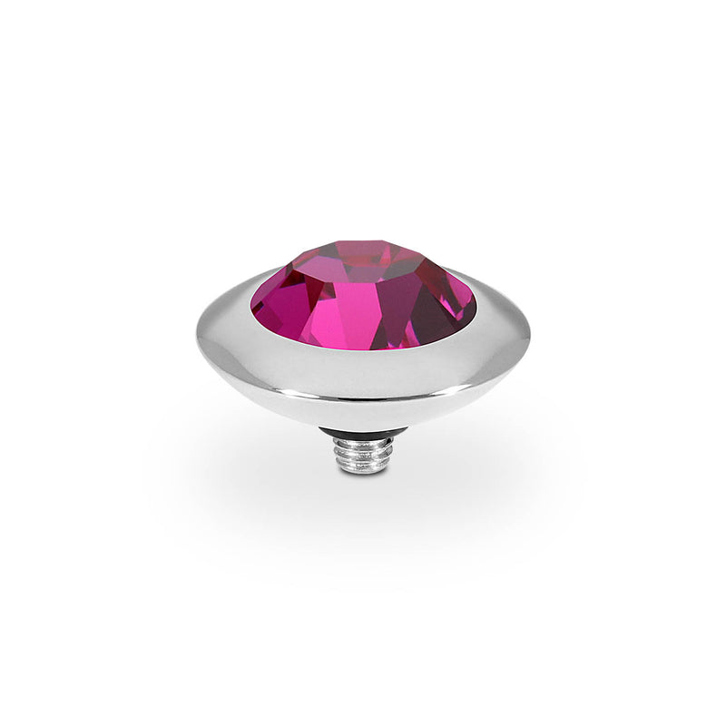 Tondo Top 13 mm - Silber fuchsia