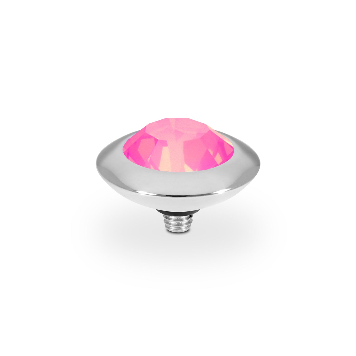 Tondo Top 13 mm - Silber Crystal Dahlia Ignite