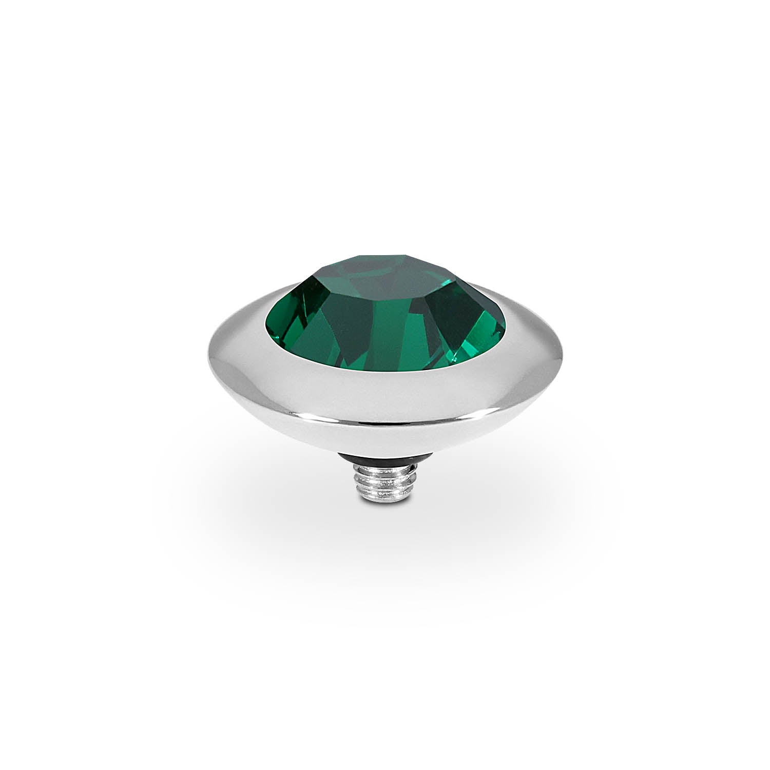 Tondo Top 13 mm - Silber emerald