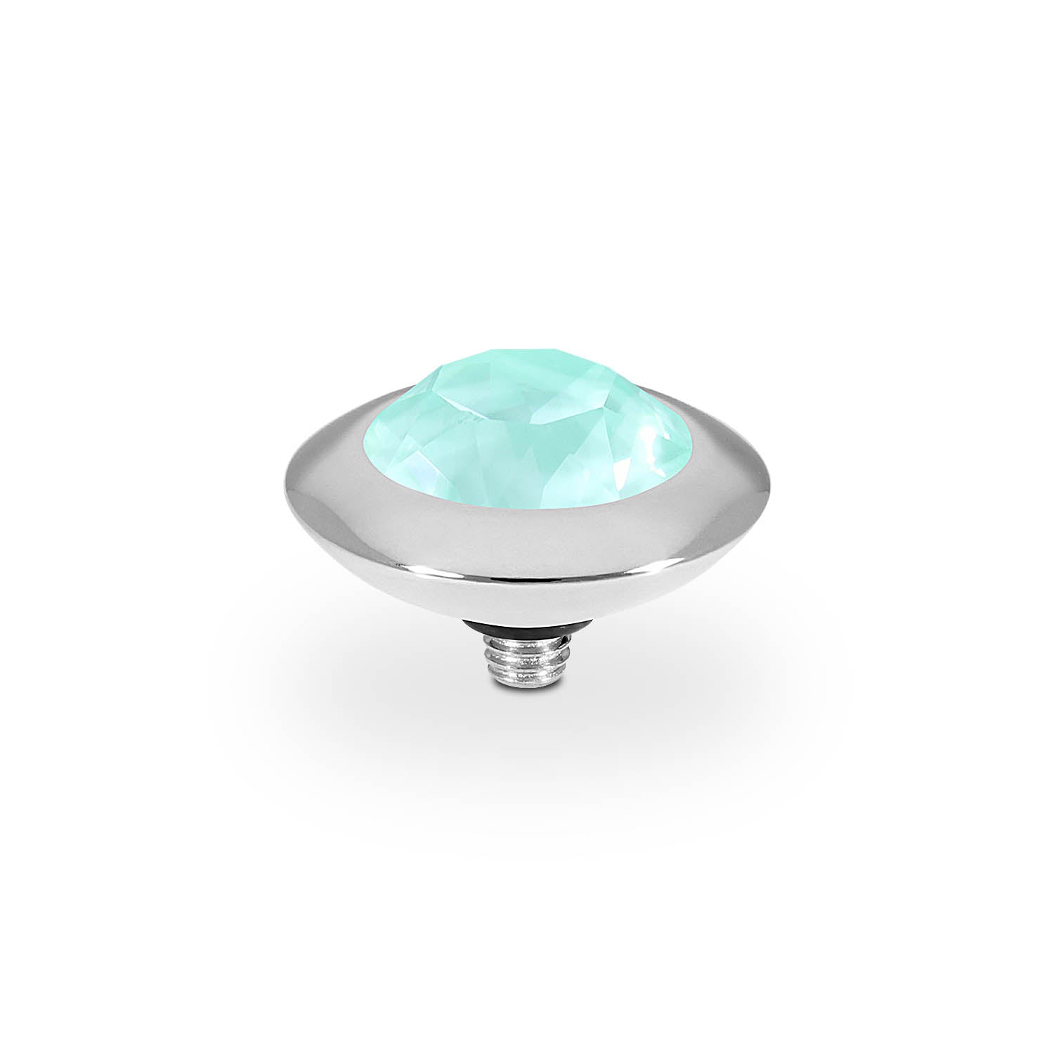 Tondo Top 13 mm - Silber crystal soft mint ignite