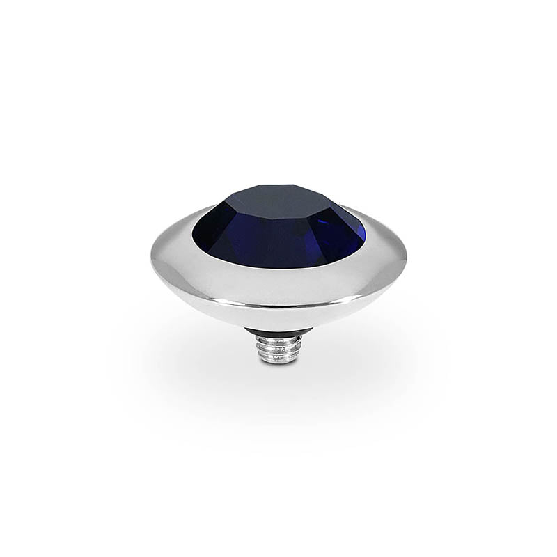 Tondo Top 13 mm - Silber Dark Indigo
