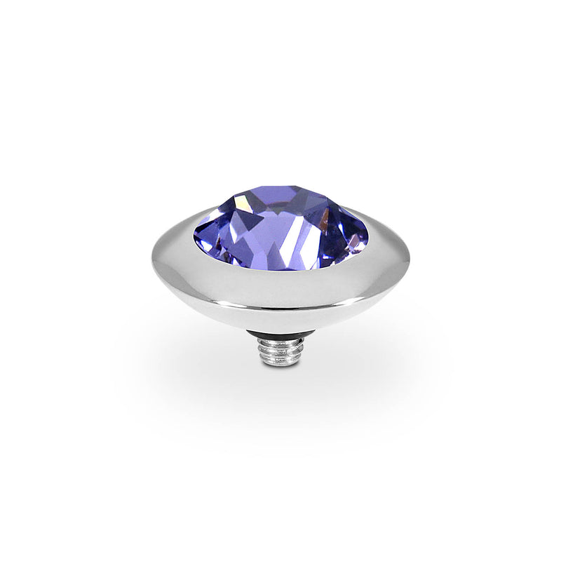 Tondo Top 13 mm - Silber tanzanite