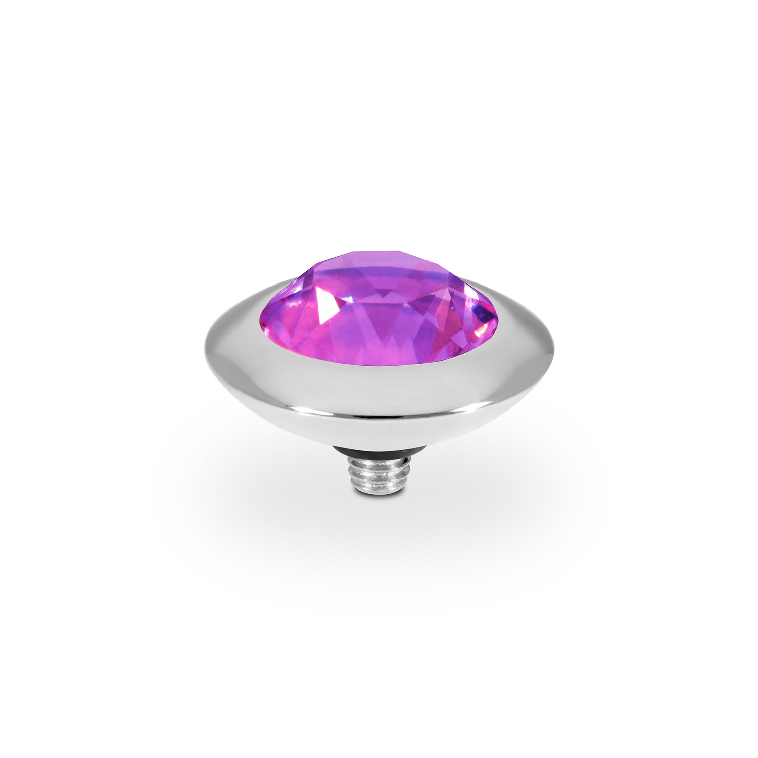 Tondo Top 13 mm - Silber Crystal Electric Violet Ignite