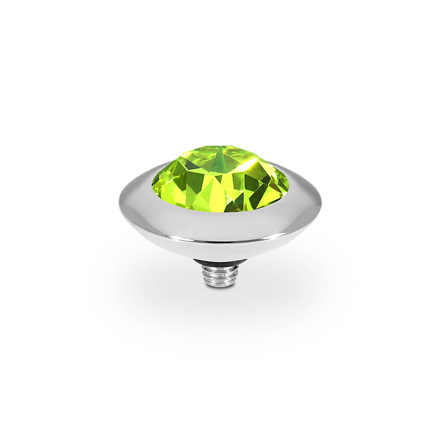Tondo Top 13 mm - Silber Citrus Green