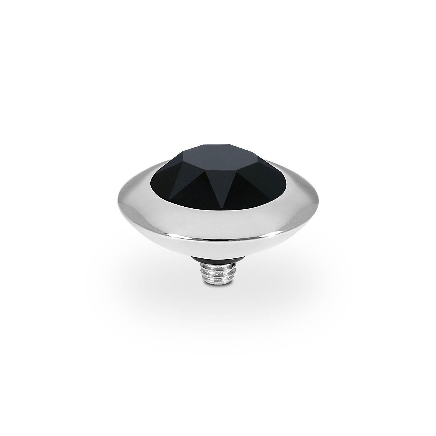 Tondo Top 13 mm - Silber jet