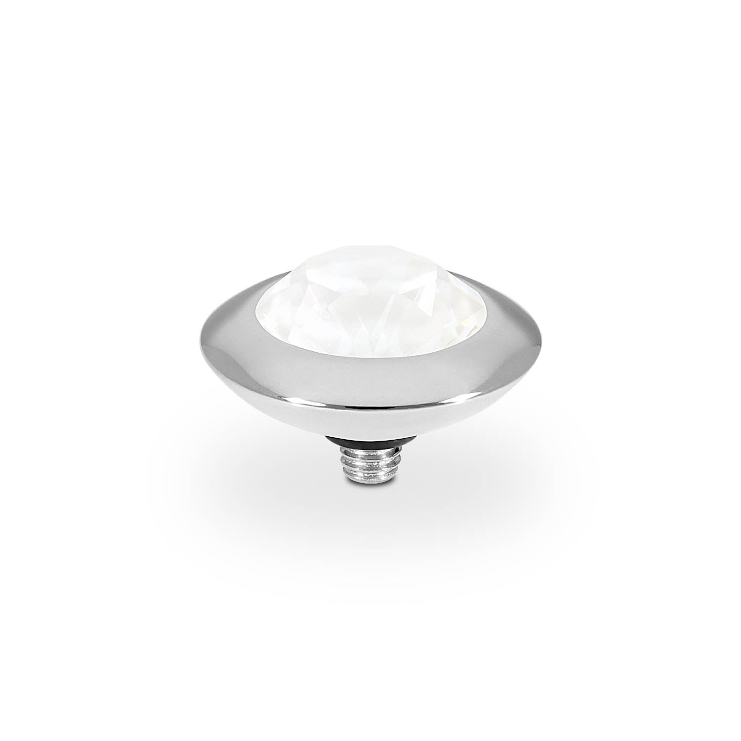 Tondo Top 13 mm - Silber crystal electric white ignite