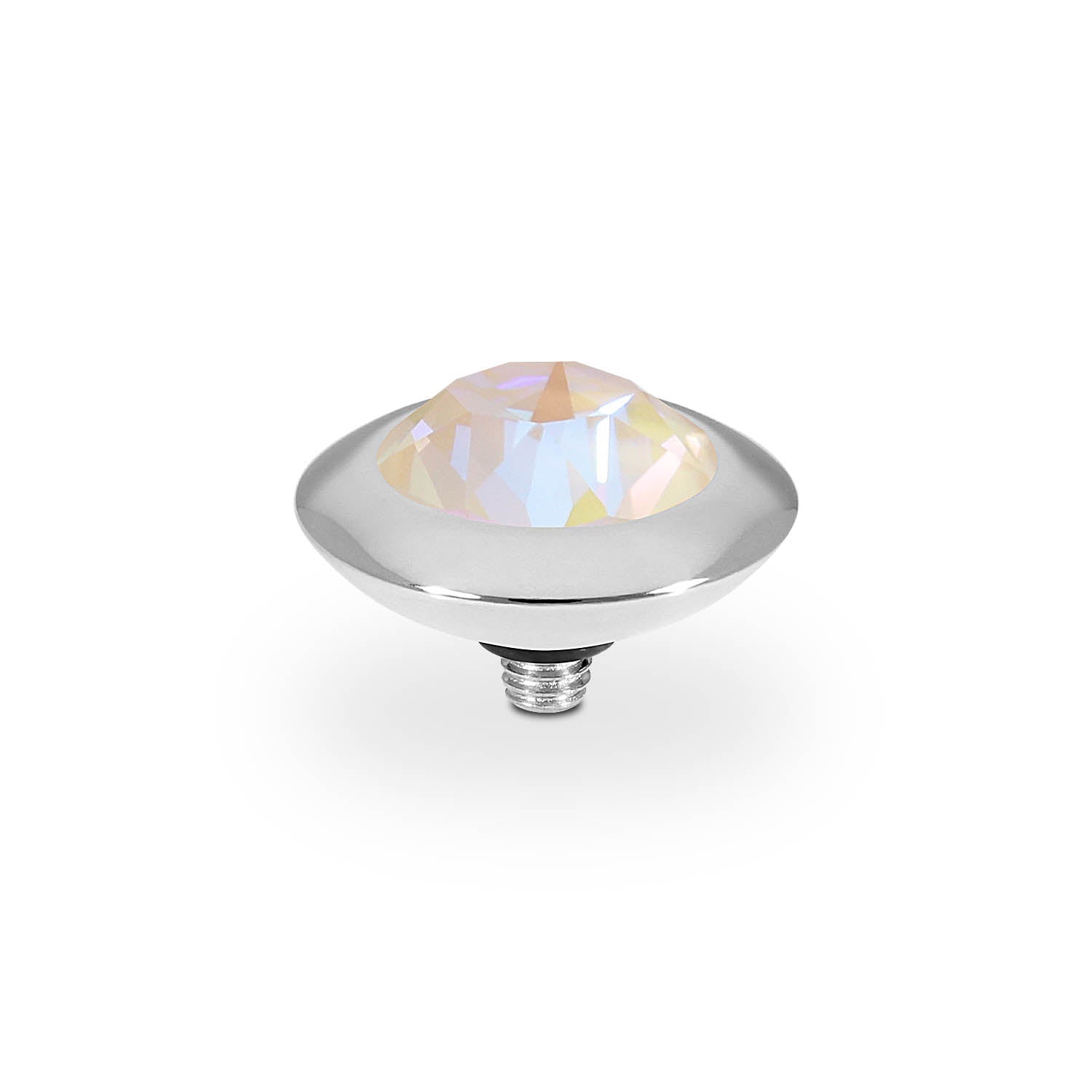 Tondo Top 13 mm - Silber ivory cream delite