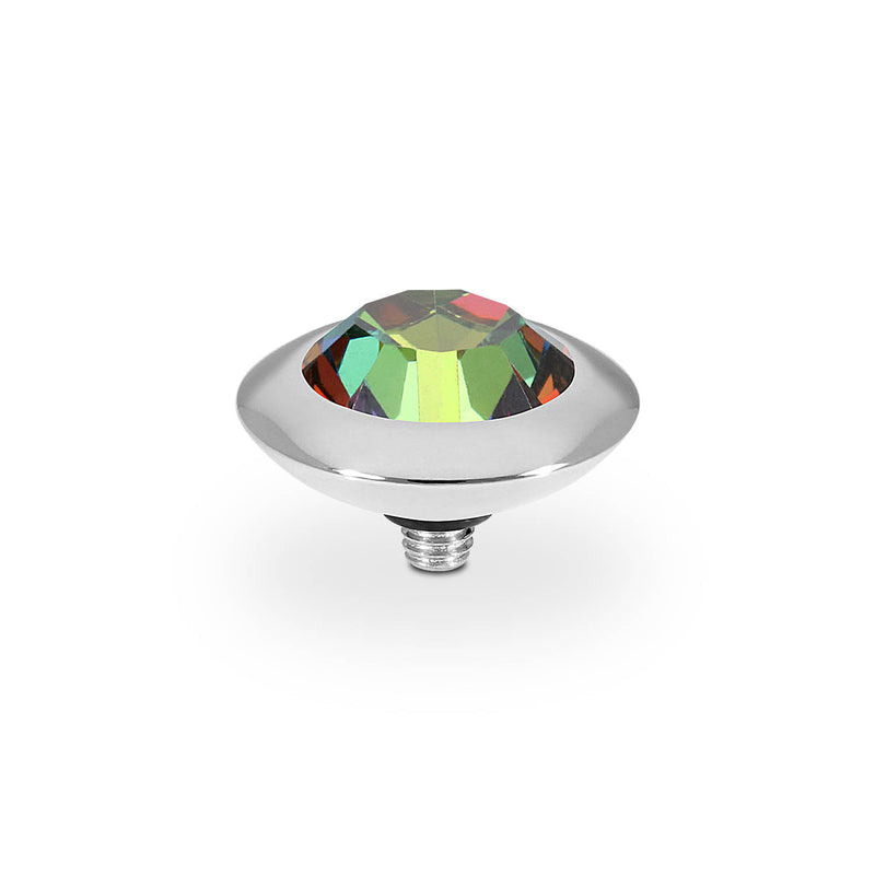 Tondo Top 13 mm - Silber Crystal Vitrail Medium