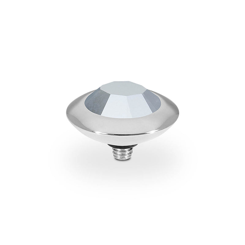 Tondo Top 13 mm - Silber crystal labrador