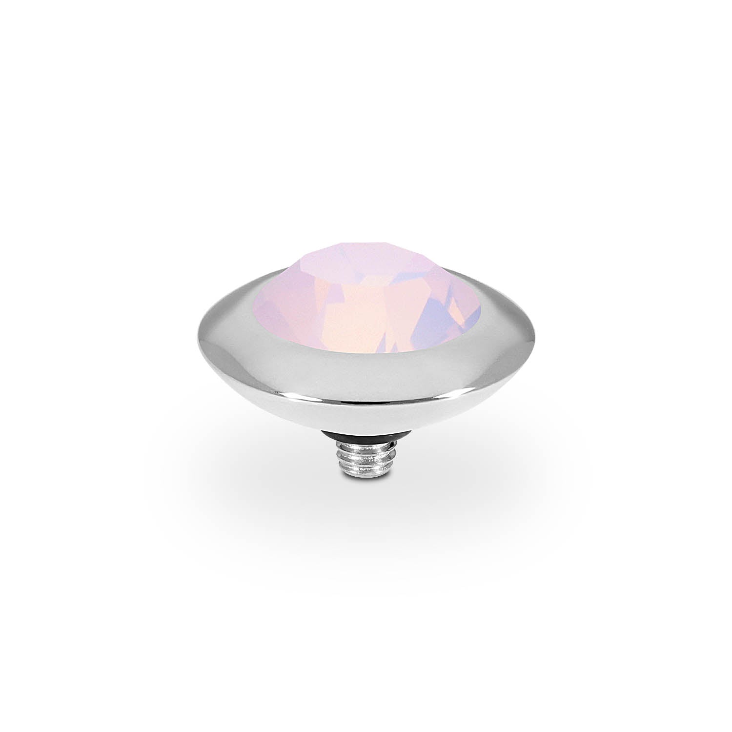 Tondo Top 13 mm - Silber rose opal
