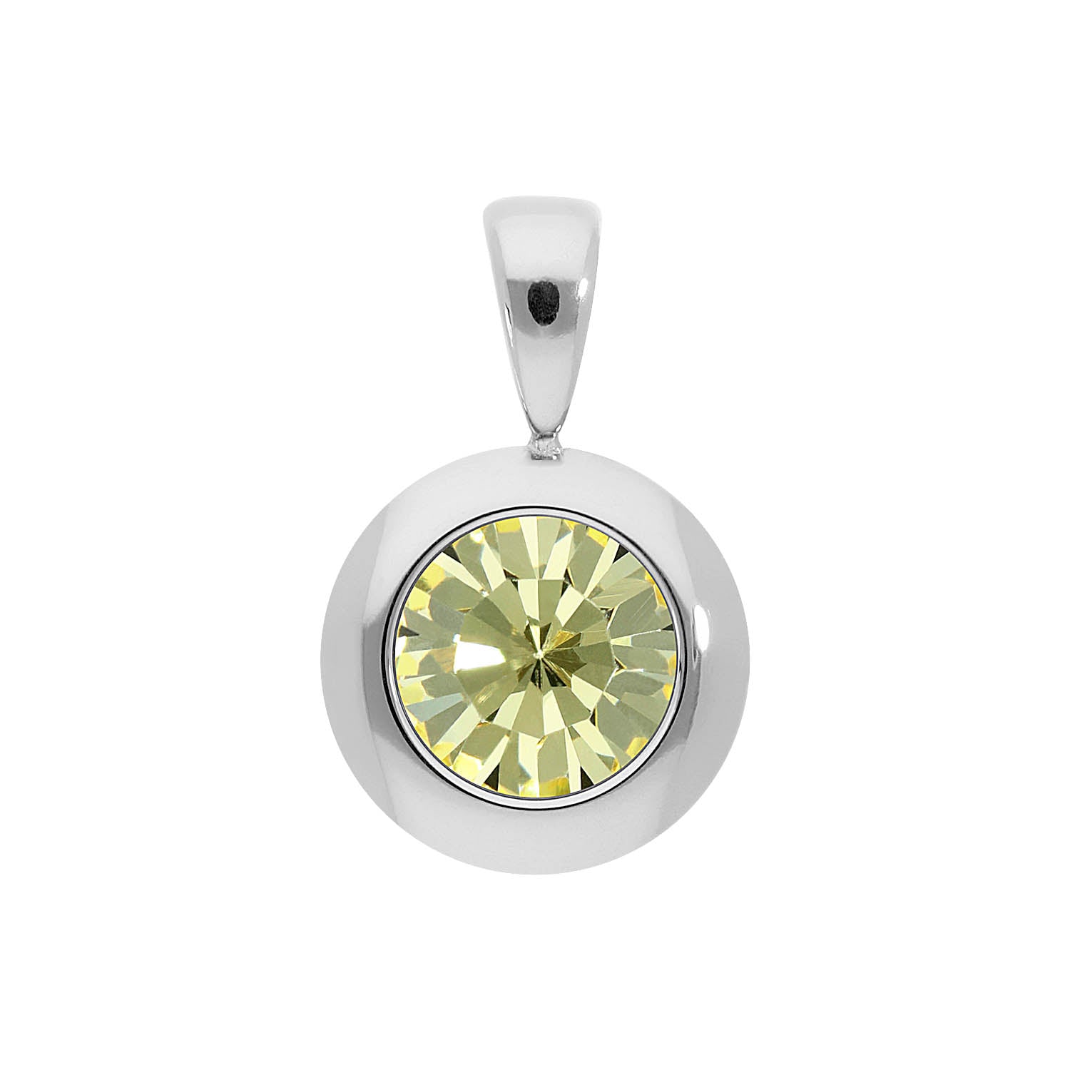 Tondo Anhänger 13 mm - Silber Jonquil