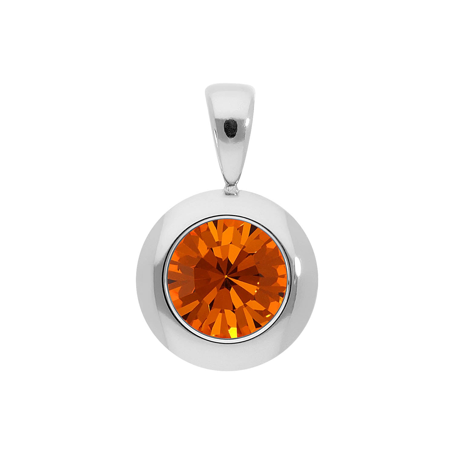Tondo Anhänger 13 mm - Silber sun