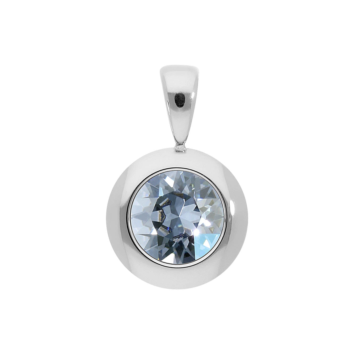 Tondo Anhänger 13 mm - Silber blue shade