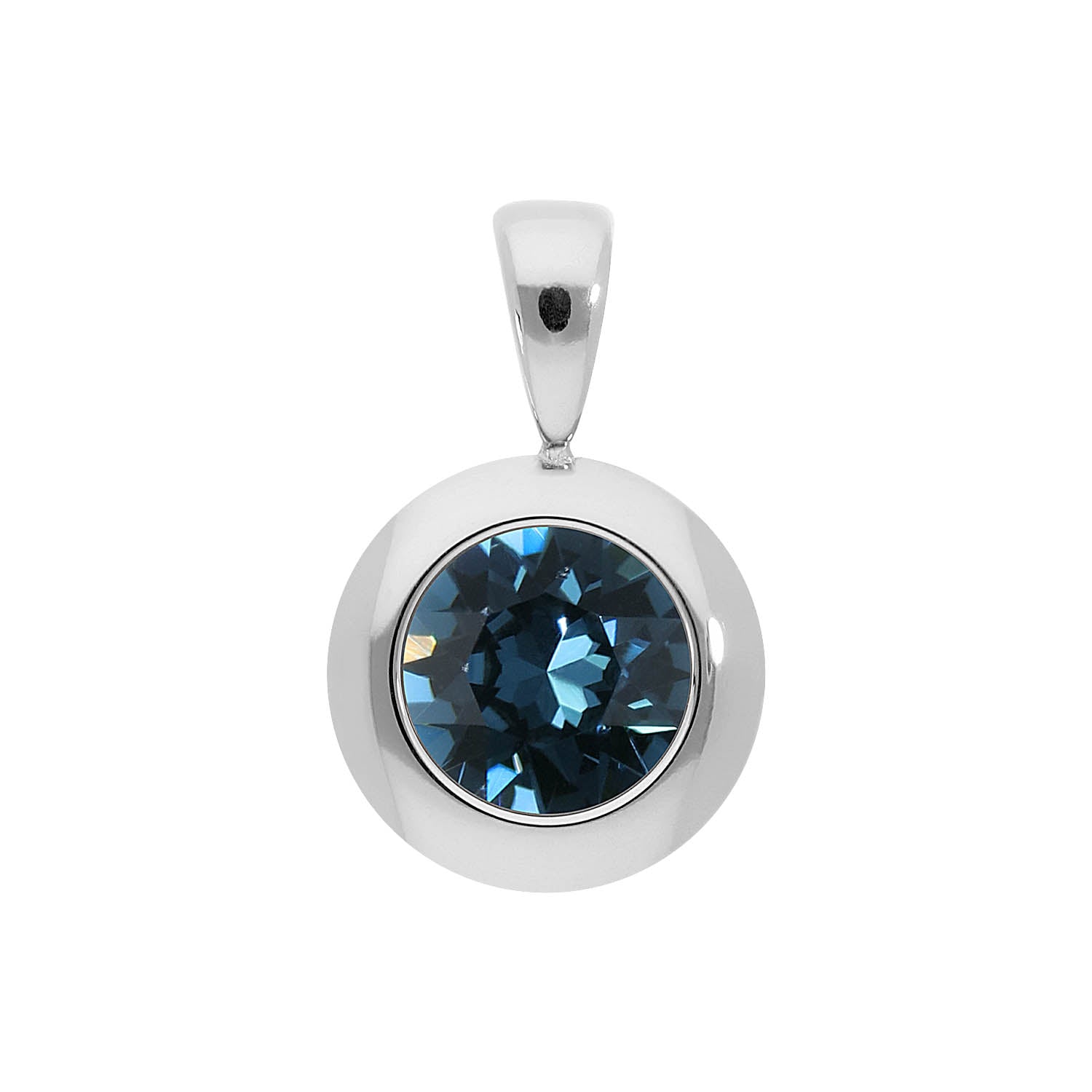 Tondo Anhänger 13 mm - Silber montana