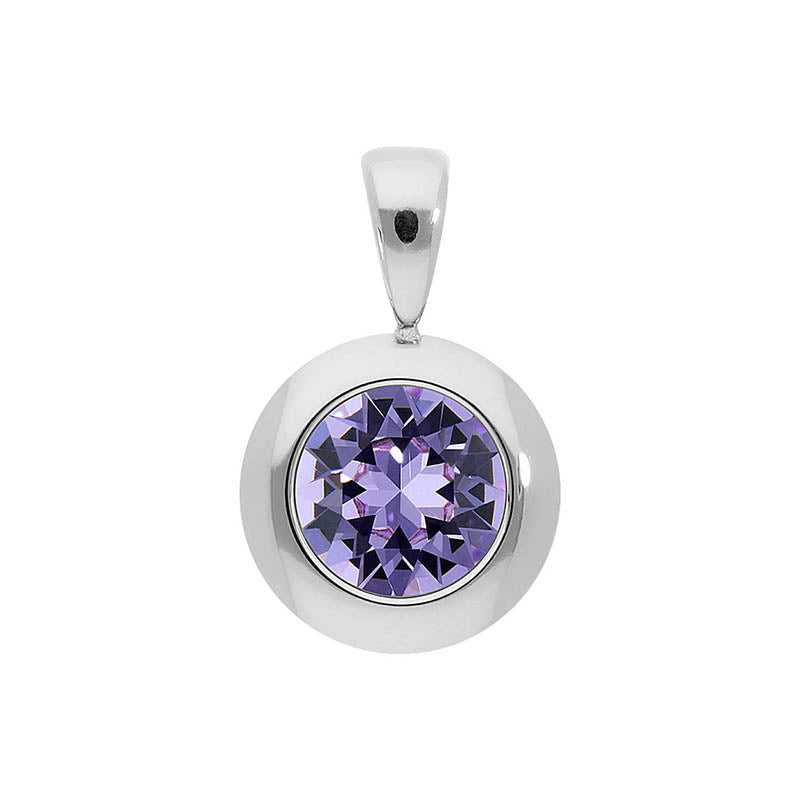 Tondo Anhänger 13 mm - Silber Violet
