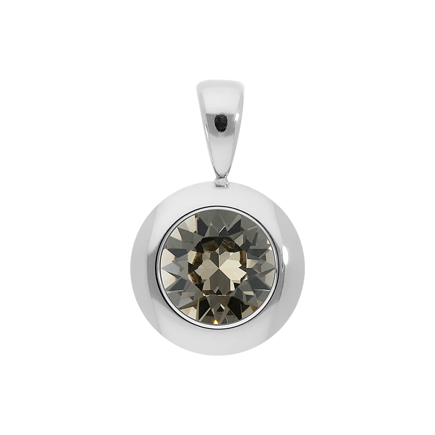 Tondo Anhänger 13 mm - Silber Greige