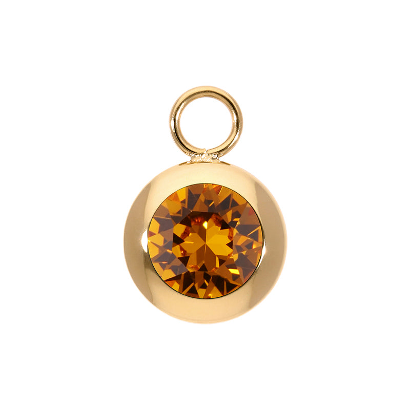 Tondo Charm 13 mm - Gold Topaz