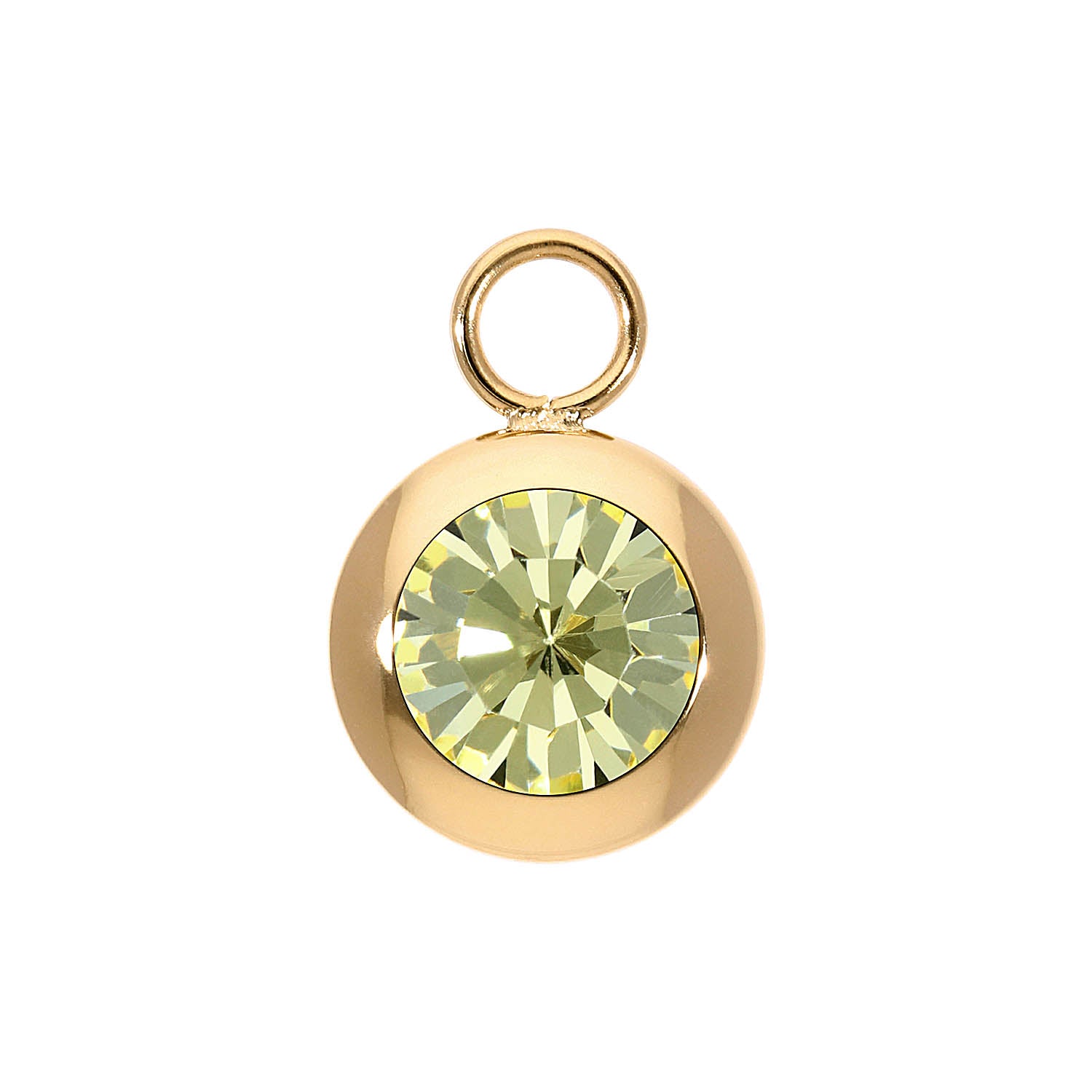 Tondo Charm 13 mm - Gold Jonquil