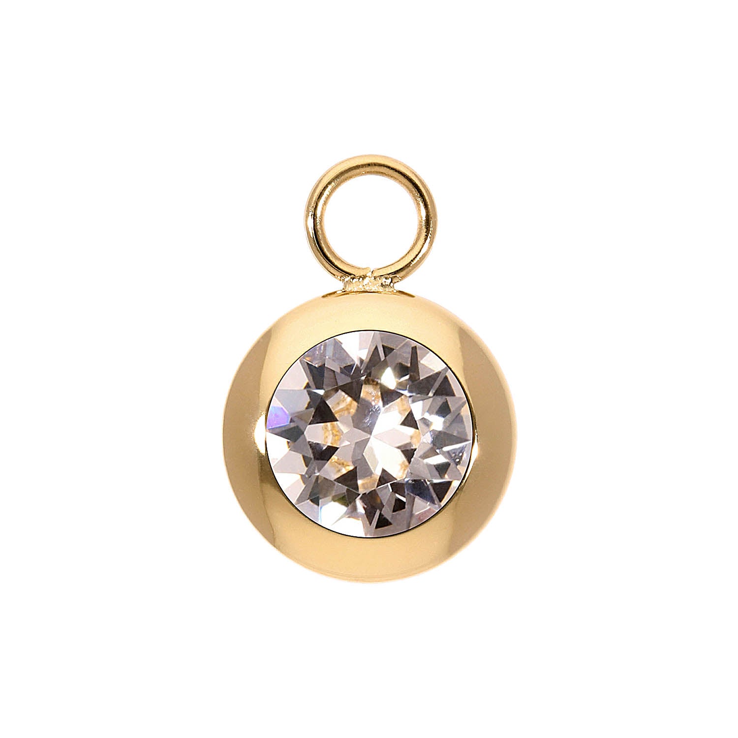 Tondo Charm 13 mm - Gold silk