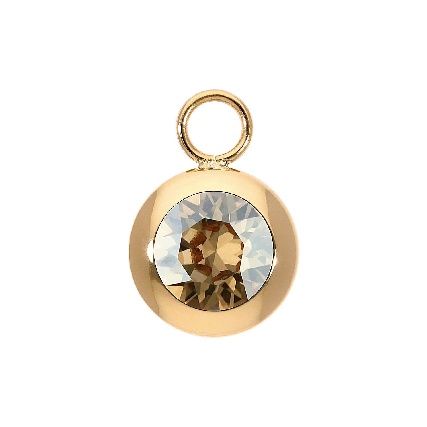 Tondo Charm 13 mm - Gold golden shadow
