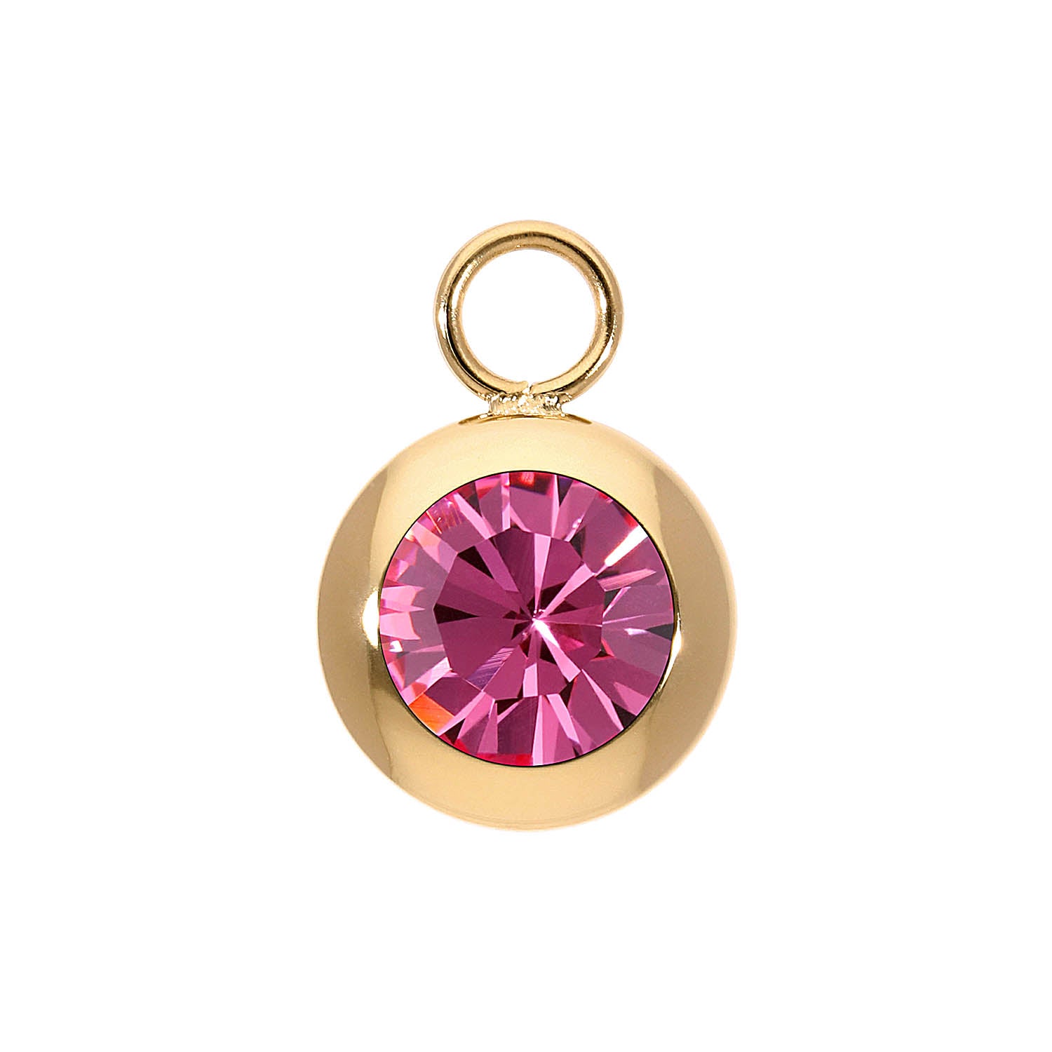 Tondo Charm 13 mm - Gold rose