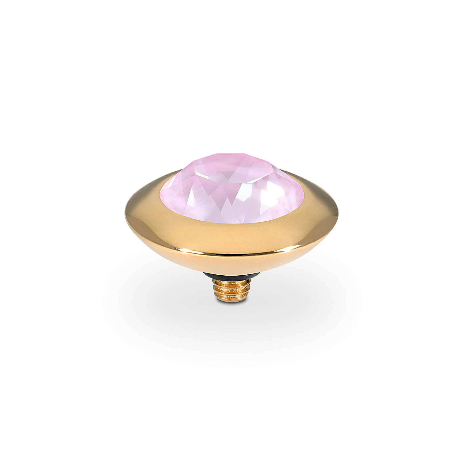 Tondo Top 13 mm - Gold crystal soft rose ignite