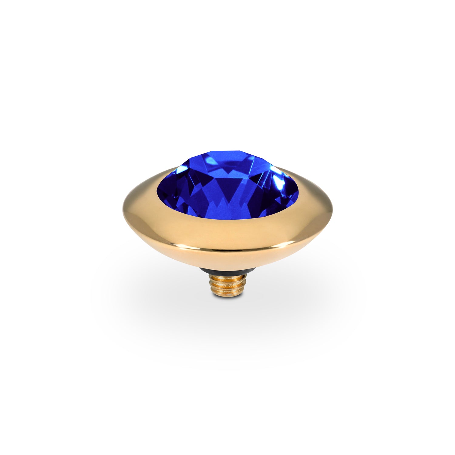 Tondo Top 13 mm - Gold ReCreated Dark Sapphire