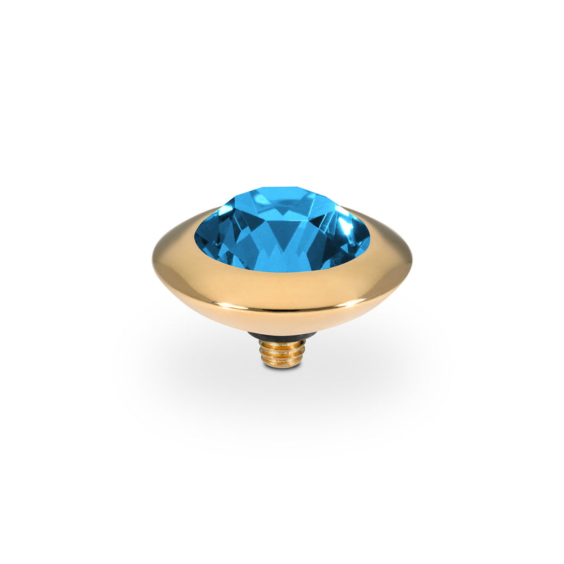 Tondo Top 13 mm - Gold Denim Blue