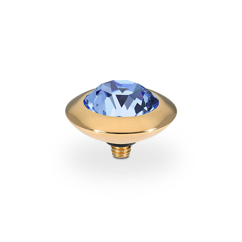 Tondo Top 13 mm - Gold light sapphire
