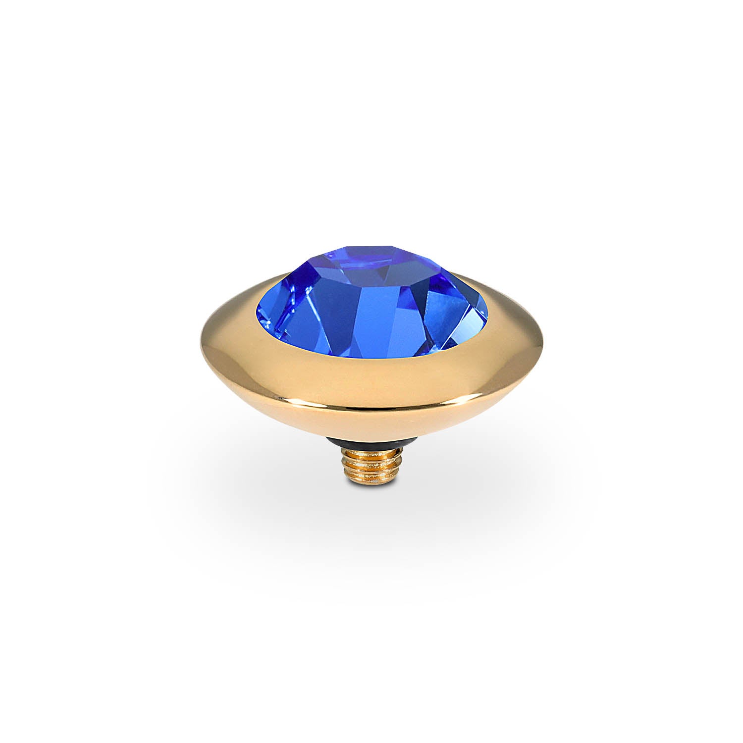 Tondo Top 13 mm - Gold sapphire