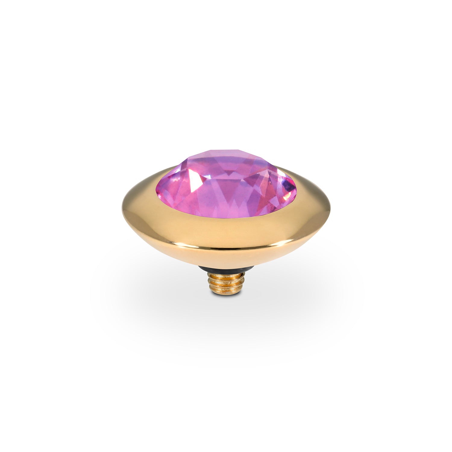 Tondo Top 13 mm - Gold Crystal Orchid Ignite