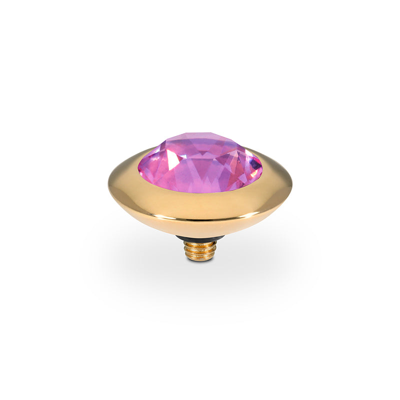 Tondo Top 13 mm - Gold Crystal Orchid Ignite