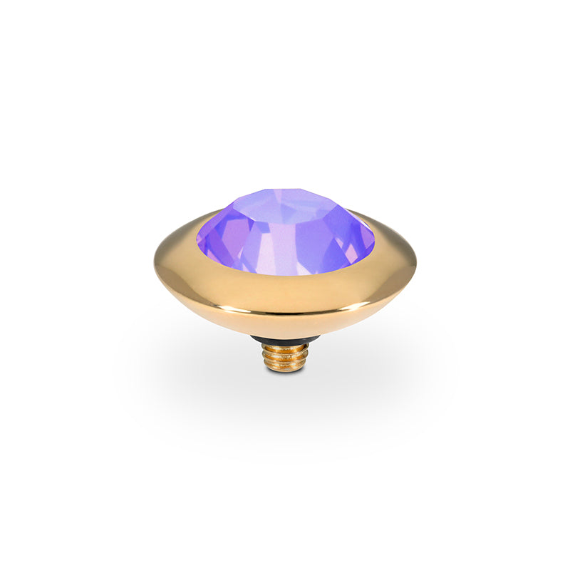 Tondo Top 13 mm - Gold Crystal Purple Ignite