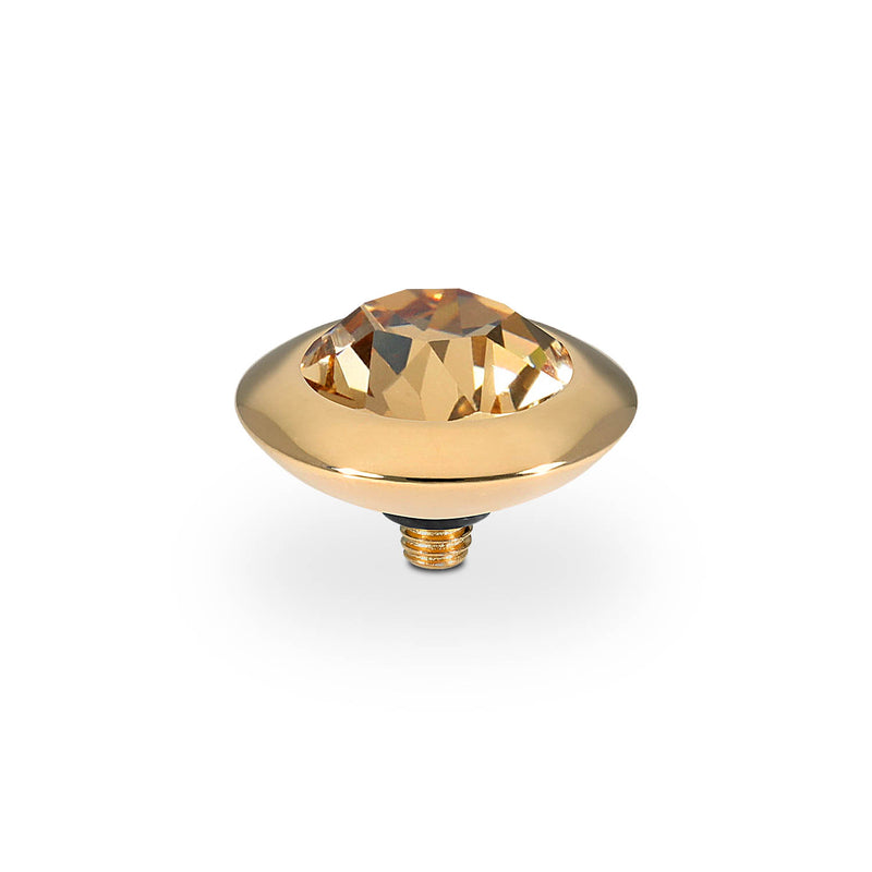 Tondo Top 13 mm - Gold light colorado topaz