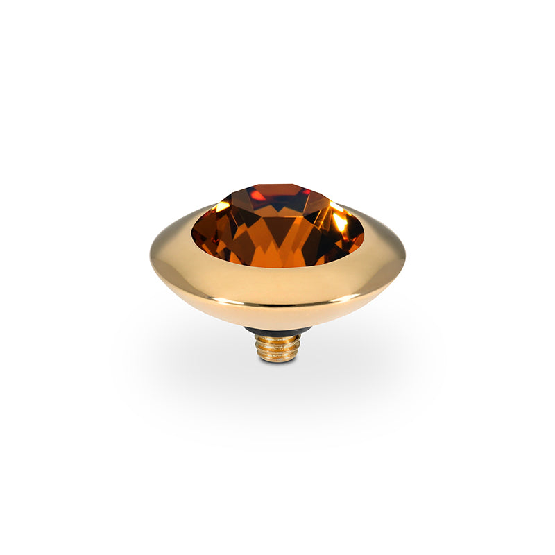 Tondo Top 13 mm - Gold Smoked Topaz