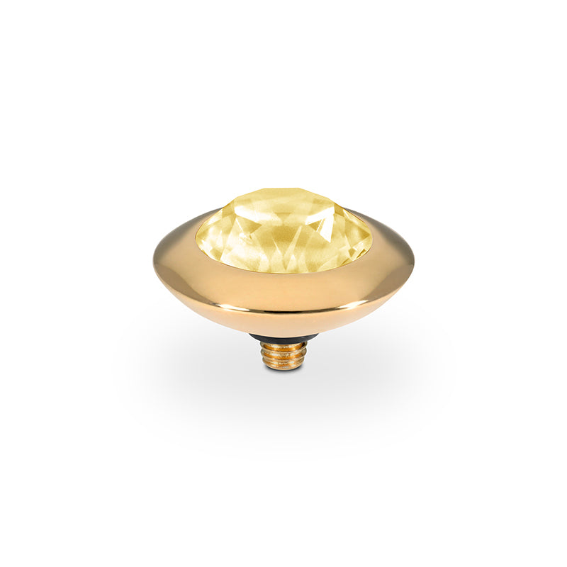 Tondo Top 13 mm - Gold Recreated Dark Jonquil