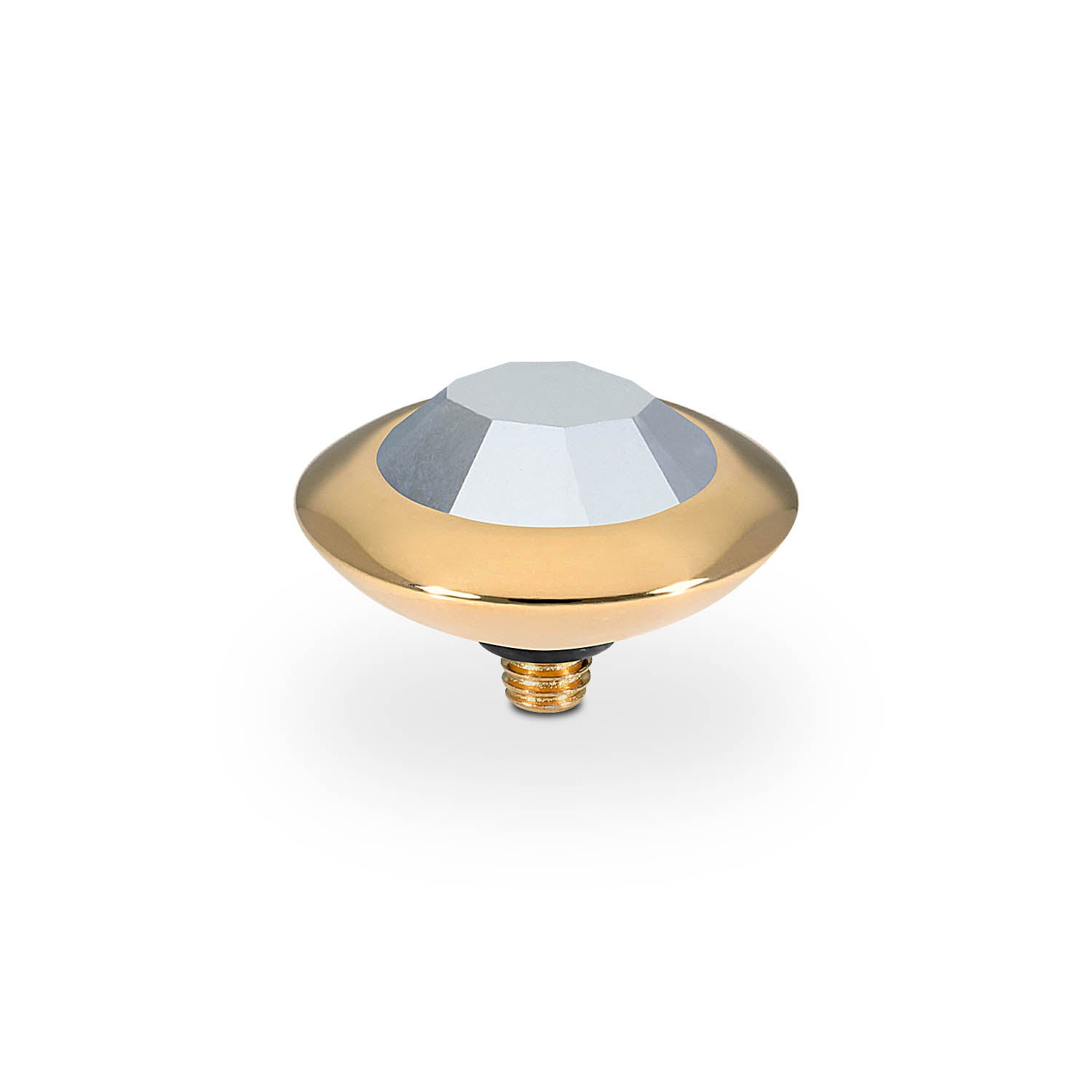 Tondo Top 13 mm - Gold crystal labrador