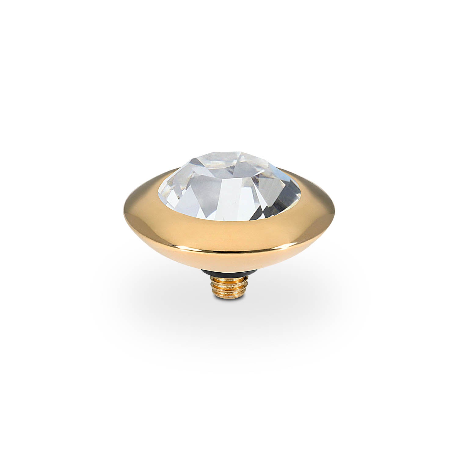 Tondo Top 13 mm - Gold crystal