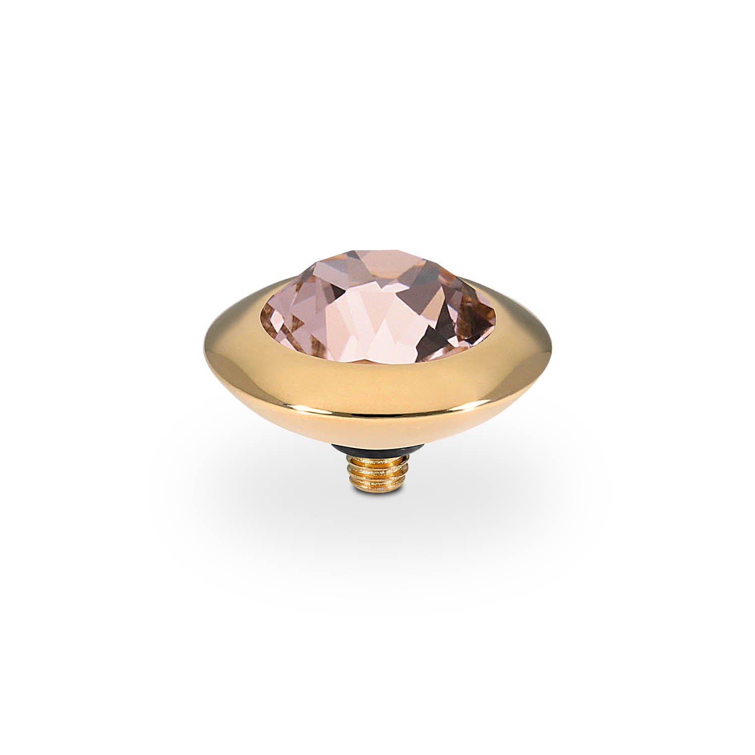 Tondo Top 13 mm - Gold vintage rose