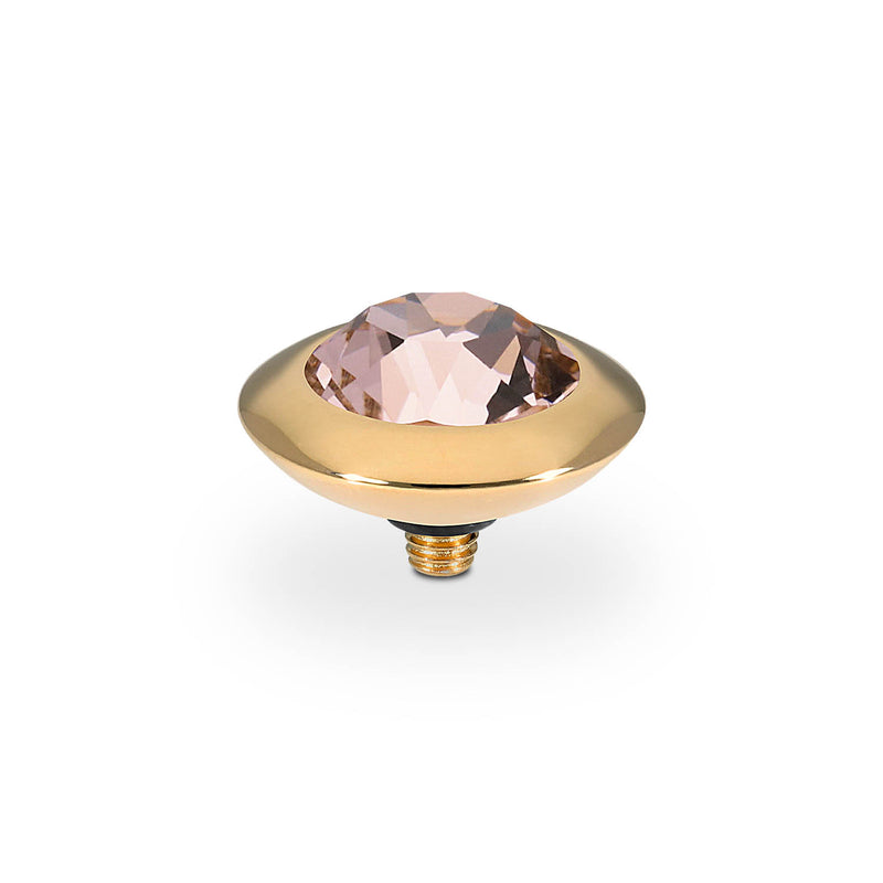 Tondo Top 13 mm - Gold vintage rose