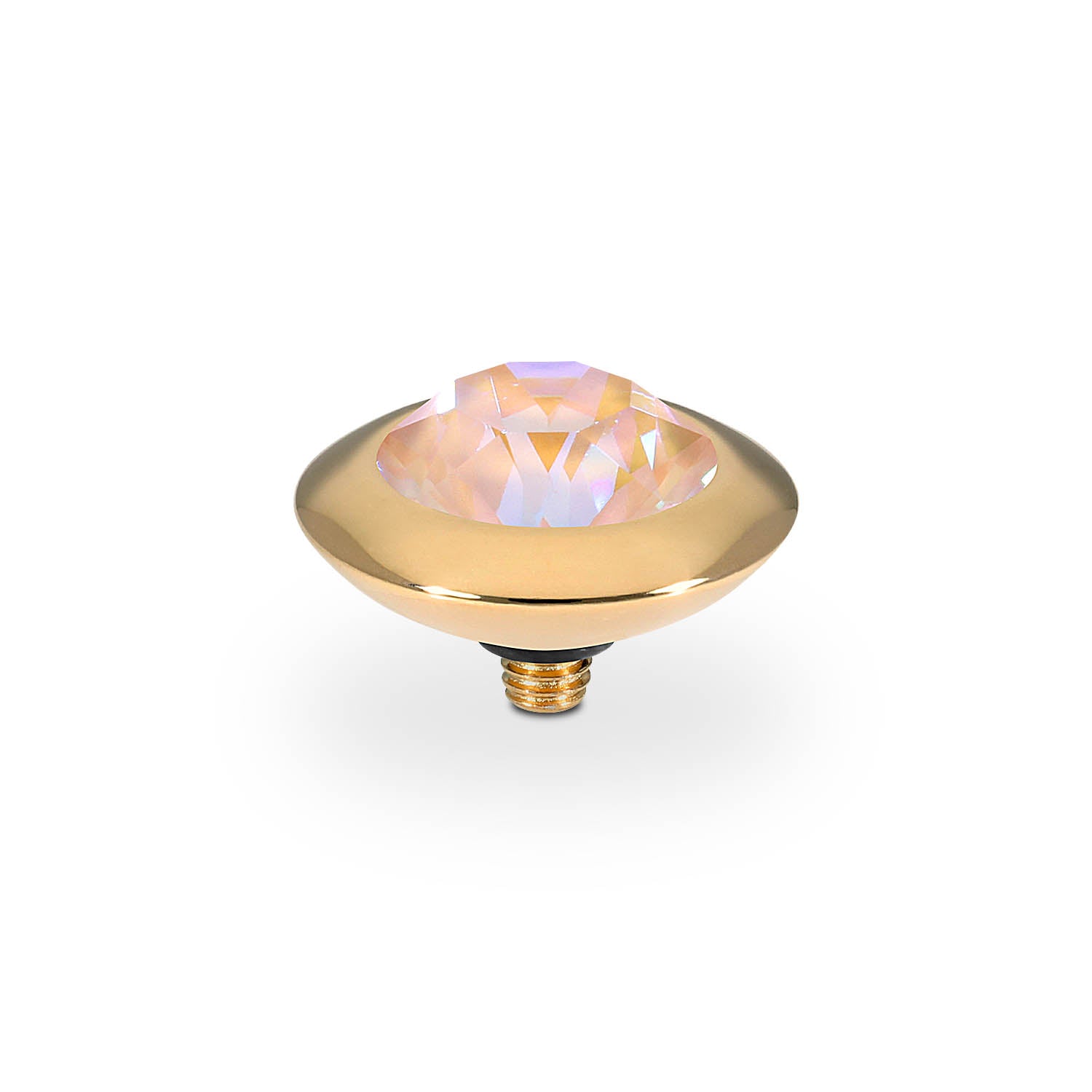 Tondo Top 13 mm - Gold dusty pink delite